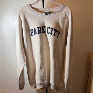 Park City Cream Graphic Sweatshirt